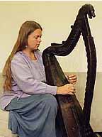 Image fo Ann Heyman with original Downhill Harp