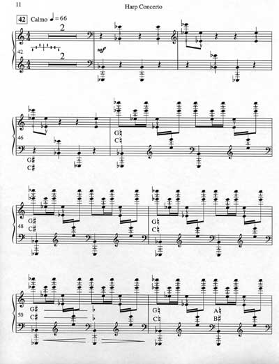 Excerpt from Harp Concerto, second movement.