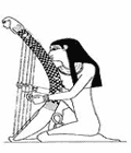 Female Egyptian Harpist